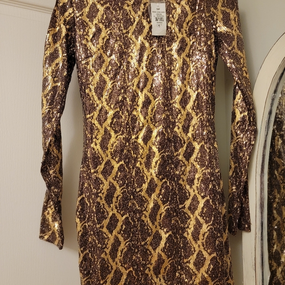 Sequin gold snake skin dress - Picture 4 of 4